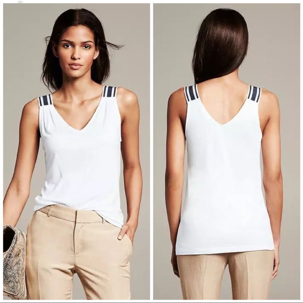 Banana Republic Grossgrain Strap Tank Top
